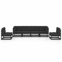 vidaXL 6-tlg. Garten-Lounge-Set mit Kissen Massivholz Kiefer