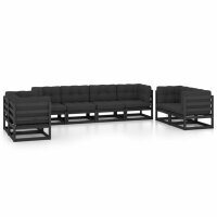 vidaXL 8-tlg. Garten-Lounge-Set mit Kissen Kiefer Massivholz