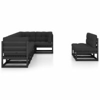 vidaXL 8-tlg. Garten-Lounge-Set mit Kissen Kiefer Massivholz