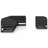 vidaXL 8-tlg. Garten-Lounge-Set mit Kissen Kiefer Massivholz