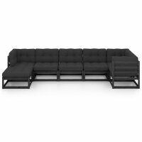 vidaXL 7-tlg. Garten-Lounge-Set mit Kissen Kiefer Massivholz