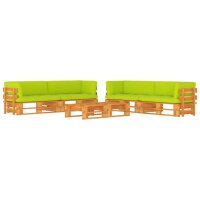 vidaXL 6-tlg. Paletten-Lounge-Set Honigbraun...