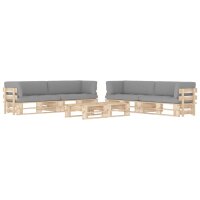 vidaXL 6-tlg. Paletten-Lounge-Set mit Kissen...