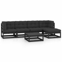 vidaXL 6-tlg. Garten-Lounge-Set mit Kissen Kiefer Massivholz