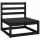 vidaXL 4-tlg. Garten-Lounge-Set Schwarz Massivholz Kiefer