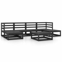 vidaXL 7-tlg. Garten-Lounge-Set Massivholz Kiefer