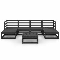 vidaXL 7-tlg. Garten-Lounge-Set Massivholz Kiefer