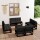 vidaXL 9-tlg. Garten-Lounge-Set mit Kissen Massivholz Kiefer