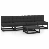 vidaXL 5-tlg. Garten-Lounge-Set mit Kissen Massivholz Kiefer