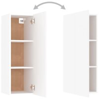 vidaXL 3-tlg. TV-Schrank-Set Wei&szlig; Holzwerkstoff