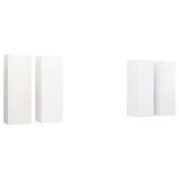 vidaXL TV-Schränke 4 Stk. Weiß 30,5x30x90 cm...