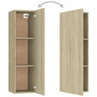 vidaXL 3-tlg. TV-Schrank-Set Sonoma-Eiche Holzwerkstoff