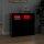 vidaXL Sideboard mit LED-Leuchten Schwarz 80x35x75 cm