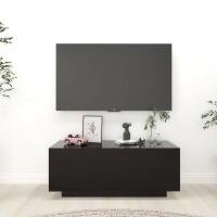 vidaXL TV-Schrank Schwarz 100x35x40 cm Holzwerkstoff