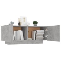 vidaXL TV-Schrank Betongrau 100x35x40 cm Holzwerkstoff