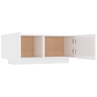 vidaXL TV-Schrank Hochglanz-Wei&szlig; 100x35x40 cm Holzwerkstoff