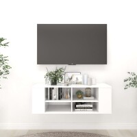 vidaXL TV-Wandschrank Wei&szlig; 102x35x35 cm Holzwerkstoff