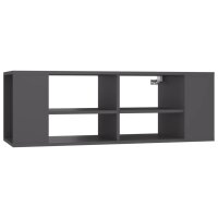 vidaXL TV-Wandschrank Grau 102x35x35 cm Holzwerkstoff