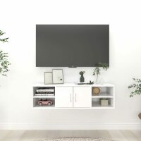 vidaXL Wandregal Weiß 102x30x29 cm Holzwerkstoff
