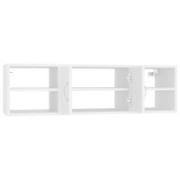 vidaXL Wandregal Weiß 102x30x29 cm Holzwerkstoff