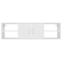 vidaXL Wandregal Weiß 102x30x29 cm Holzwerkstoff