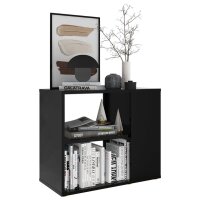 vidaXL Beistelltisch Schwarz 60x30x50 cm Holzwerkstoff