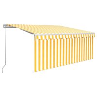 vidaXL Gelenkarmmarkise Einziehbar mit Jalousie 3x2,5 m...