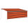 vidaXL Gelenkarmmarkise Einziehbar mit Jalousie 4x3 m Orange und Braun