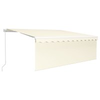 WOWONA Gelenkarmmarkise Einziehbar mit Jalousie & LED...