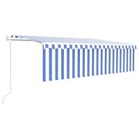 vidaXL Gelenkarmmarkise Automatisch mit Jalousie 5x3 m...