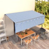vidaXL Gelenkarmmarkise Einziehbar mit Jalousie 5x3 m...