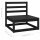 vidaXL 6-tlg. Garten-Lounge-Set Schwarz Massivholz Kiefer