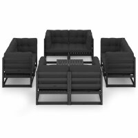 vidaXL 9-tlg. Garten-Lounge-Set mit Kissen Massivholz Kiefer