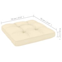 vidaXL 4-Sitzer-Gartensofa mit Kissen Kiefer Massivholz