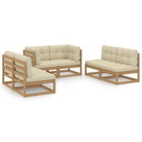 vidaXL 6-tlg. Garten-Lounge-Set mit Kissen Kiefer Massivholz