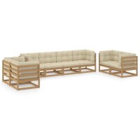 vidaXL 8-tlg. Garten-Lounge-Set mit Kissen Kiefer MassivholzvidaXL