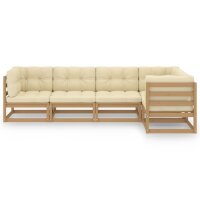 vidaXL 5-tlg. Garten-Lounge-Set mit Kissen Kiefer Massivholz