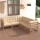 vidaXL 5-tlg. Garten-Lounge-Set mit Kissen Kiefer Massivholz