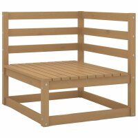 vidaXL 3-Sitzer-Gartensofa Honigbraun Massivholz Kiefer