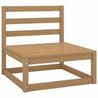 vidaXL 3-Sitzer-Gartensofa Honigbraun Massivholz Kiefer