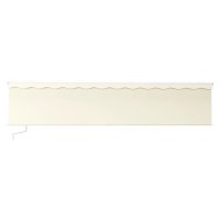 vidaXL Gelenkarmmarkise Einziehbar mit Jalousie & LED 6x3 m Creme