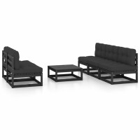 vidaXL 6-tlg. Garten-Lounge-Set mit Kissen Kiefer Massivholz