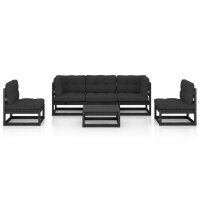 vidaXL 6-tlg. Garten-Lounge-Set mit Kissen Kiefer Massivholz