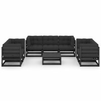 vidaXL 8-tlg. Garten-Lounge-Set mit Kissen Kiefer Massivholz