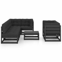 vidaXL 8-tlg. Garten-Lounge-Set mit Kissen Kiefer Massivholz