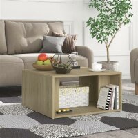 vidaXL Couchtische 4 Stk. Sonoma-Eiche 33x33x33 cm Holzwerkstoff