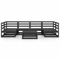 WOWONA 7-tlg. Garten-Lounge-Set Massivholz Kiefer