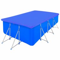vidaXL Poolabdeckungen 2 Stk. PE Rechteckig 90 g/m²...