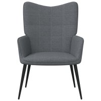 vidaXL Relaxsessel Dunkelgrau Stoff