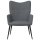 vidaXL Relaxsessel Dunkelgrau Stoff